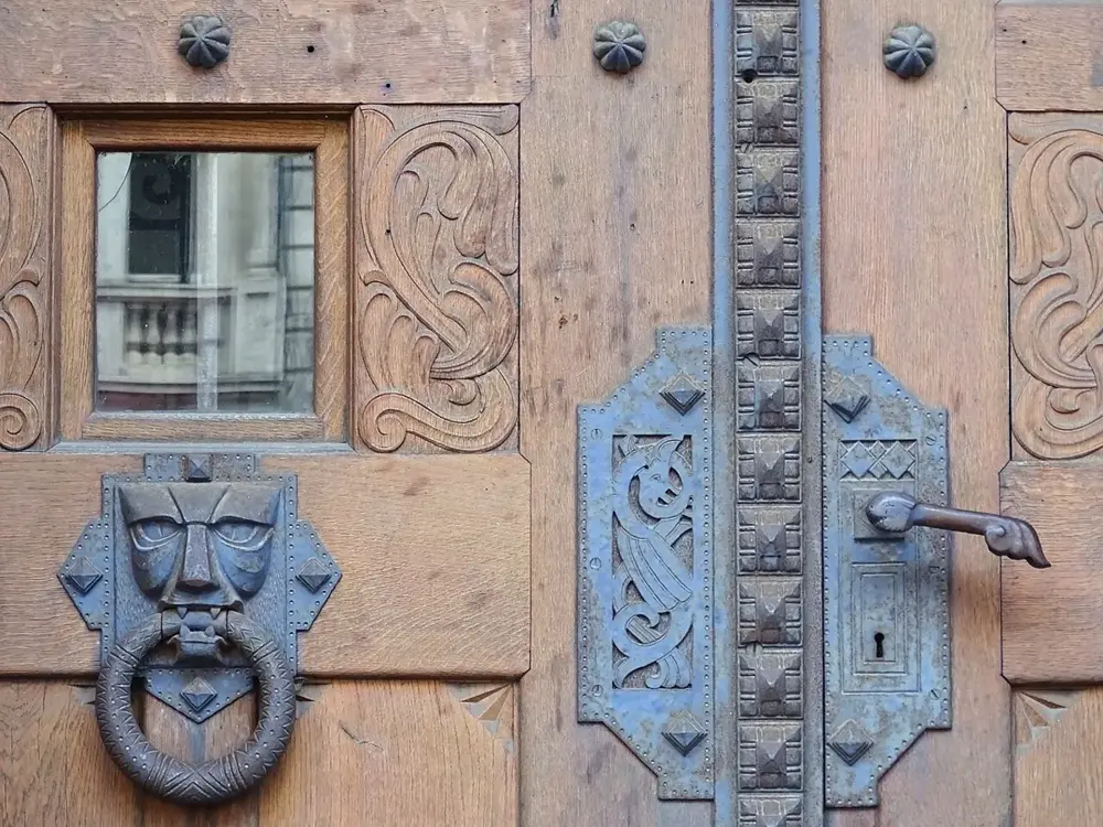 Detail of Door - Metz - Grand Est - France